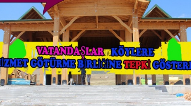 Dinar'da Vatandaşlar Köylere Hizmet Götürme Birliğine Tepki Gösterdi