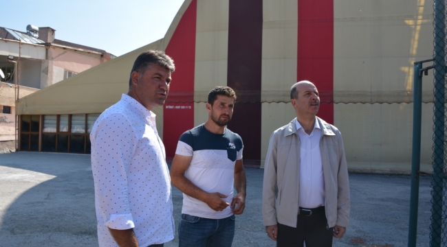 Başkan Bozkurt Stadyumda Çalışmaları İnceledi