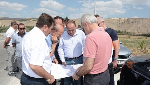 Dinar'da Karayolları Genel Müdürü Uraloğlu İnceleme yaptı