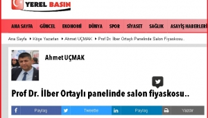 Prof Dr. İlber Ortaylı panelinde salon fiyaskosu..