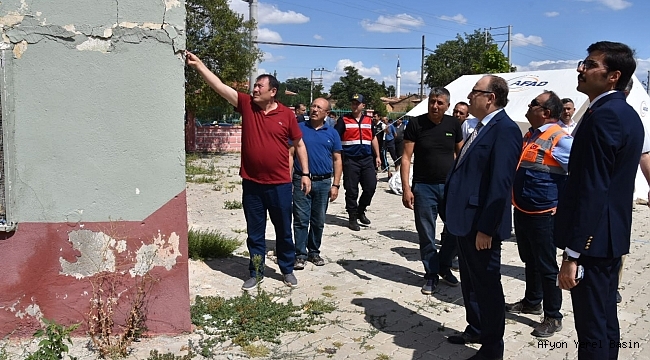 Valisi Mustafa Tutulmaz, Deprem Hasarlarını İnceledi
