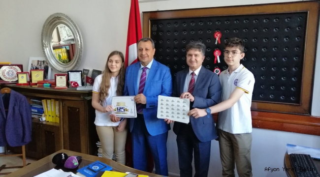 AFYON LİSESİ KİŞİSEL PUL TESLİMİ TESLİMİ YAPILDI