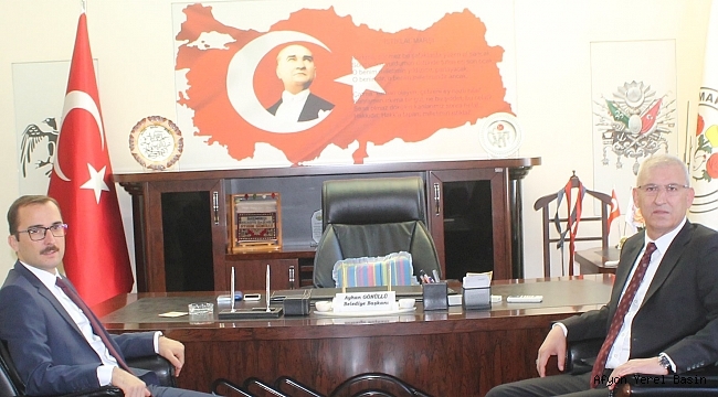 Dinar Başsavcısı Eskiler Başkan Ayhan Gönüllü'yü Ziyaret etti