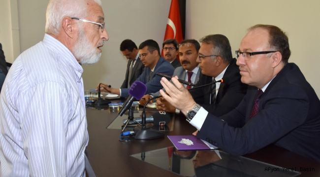 Eylül Ayı Halk Günü Toplantısı Vali Tutulmaz’ın Başkanlığında Yapıldı