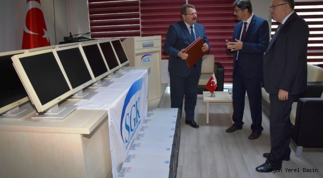 SGK'nın İhtiyaç Fazlası Bilgisayarları İl Milli Eğitim Müdürlüğü’ne Devredildi..