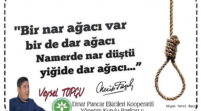 Veysel Topçu'dan Anma Mesajı