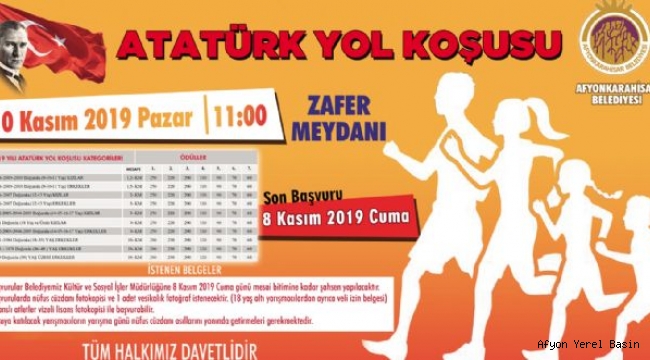 ATATÜRK YOL KOŞUSU İÇİN BAŞVURULAR BAŞLADI
