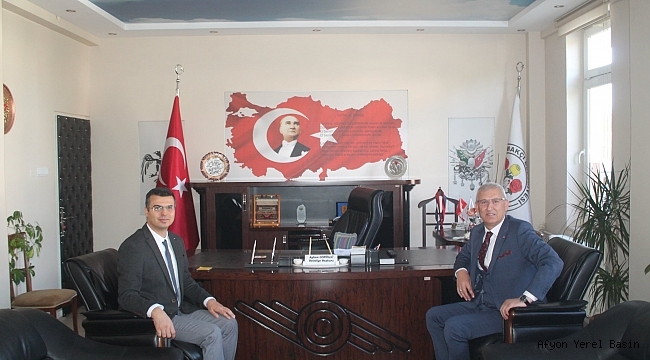 Sağlık Müdürü Kormaz, Başkan Ayhan Gönüllü'yü ziyaret etti