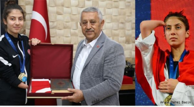 AVRUPA ŞAMPİYONU MERYEM BETÜL ÇAVDAR'DAN ZİYARET