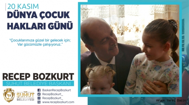 Başkan Bozkurt'tan Dünya Çocuk Hakları Günü Mesajı