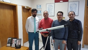  Başkan Bağırkan Bilim Sanat Merkezi Okuluna Teleskop Hediye Etti