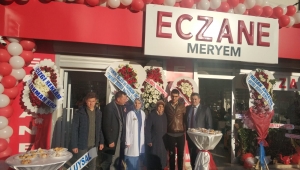 ECZANE AÇILIŞINI BAŞKANLAR YAPTI
