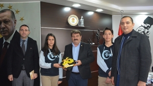  FATİH ORTAOKULUNDAN BAŞKAN SARI’YA TEŞEKKÜR ZİYARETİ