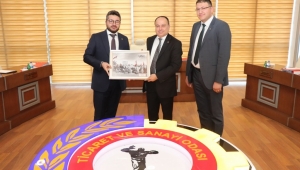 GENÇ GİRİŞİMCİLER KURULU BAŞKANLARI, SERTESER’İ ZİYARET ETTİ