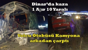 Yolcu Otobüsü Çimento Yüklü Kamyona Arkadan Çarptı