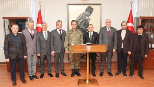 ATSO YÖNETİMİ, TUĞGENERAL ALP’İ ZİYARET ETTİ