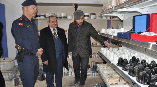 İl Jandarma Komutanı Hamza Çömez, Mermerin Başkentini Ziyaret Etti