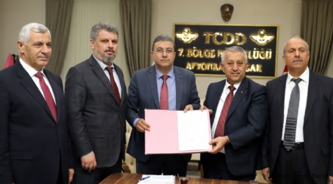 AFRAY BANLİYÖ HATTI PROJE SÖZLEŞMESİ İMZALANDI