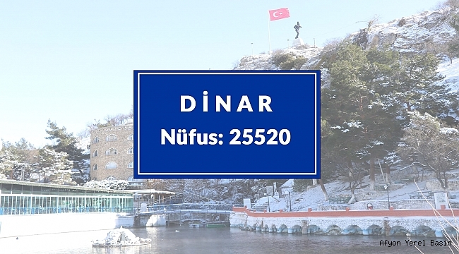 Dinar İlçesinin Nüfusu Arttı