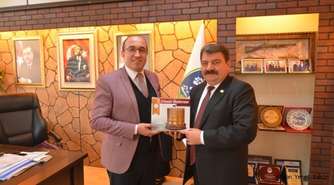 DİNAR VE SALAR BELEDİYE BAŞKANLARINDAN ZİYARET