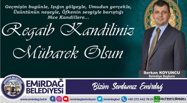 Regaip Kandilimiz Mübarek Olsun