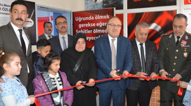 Şehit Yaşar Özlem Kütüphanesi Açıldı