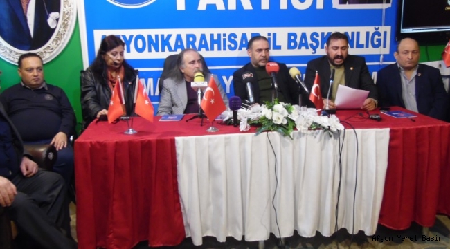 ÜLKEM PARTİSİ AFYONKARAHİSAR İL BAŞKANLIGI HAFTALIK BASIN TOPLANTISINI YAPTI