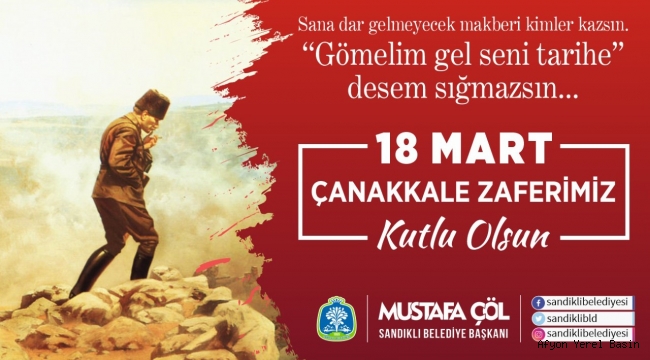 BAŞKAN MUSTAFA ÇÖL’DEN 18 MART MESAJI