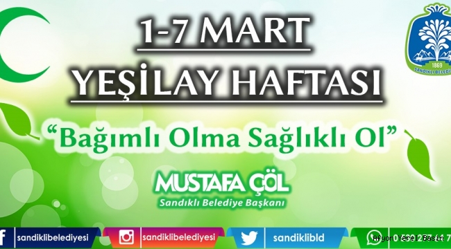 BAŞKAN MUSTAFA ÇÖL’DEN YEŞİLAY HAFTASI MESAJI