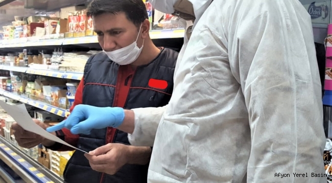 KORONA VİRÜSE KARŞI GIDA DENETİMLERİ DEVAM EDİYOR