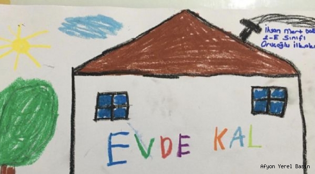 MİNİK ELLERDEN ´EVDE KAL´ ÇAĞRISI