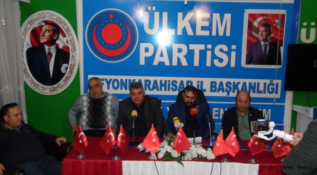 Ülkem partisi haftalık basın açıklamasını yaptı.