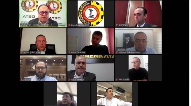 ATSO YÖNETİM KURULU, VİDEO KONFERANSLA 3. KEZ TOPLANDI