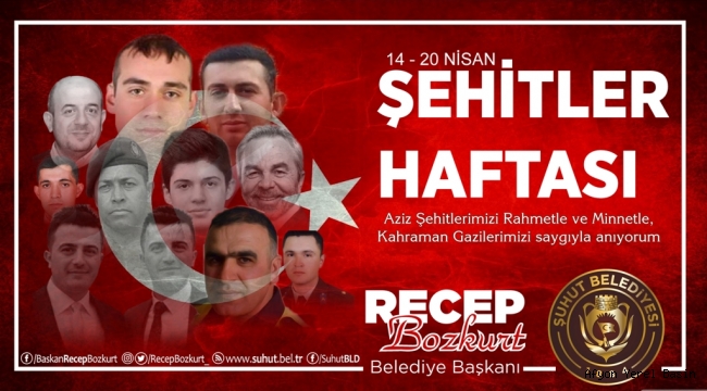Başkan Bozkurt’tan Şehitler Haftası Mesajı