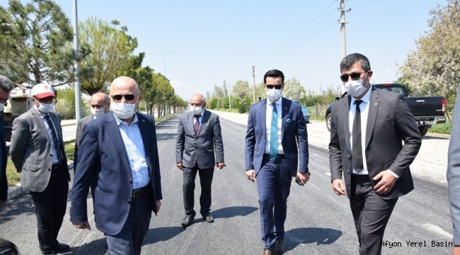 İGM Başkanı Çoban Çay'da asfalt çalışmalarını inceledi