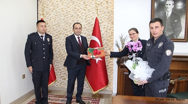 Polis Haftasında Kaymakam Yüksel'e Ziyaret