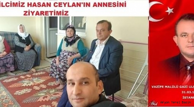 Başkan İsmail Kumartaşlı'dan Dinar Temsilcisi Hasan Ceylan'a Ziyaret