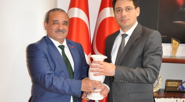 Başkan Ahmet Şahin, Cumhuriyet Başsavcısı Çelenk'i Ziyaret Etti
