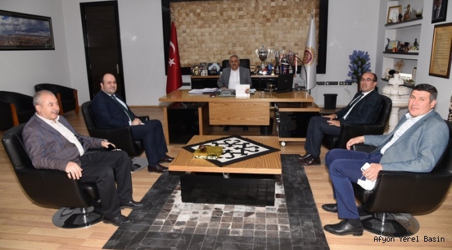 BAŞKAN MUSTAFA ÇÖL’DEN AFYONKARAHİSAR BELEDİYESİ’NE ZİYARET