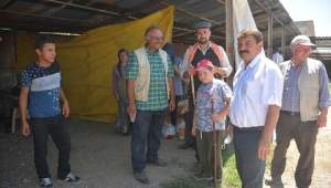  Başkan Sarı Hayvan Pazarını Ziyaret Etti