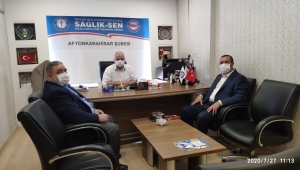 SP Merkez İlçeden Sağlık Sen'e Ziyaret