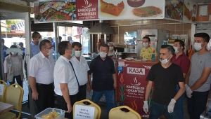  Dinar'da İşyerlerine Koronavirüs Denetimi