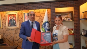 MÜDÜR BURCU'DAN MUSTAFA ÇÖL'E ZİYARET