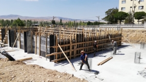 Kadın Kültür Evi İnşaat Alanında İncelemelerde Bulunuldu.