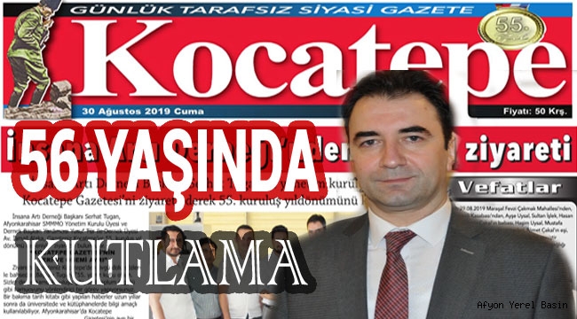 KOCATEPE GAZETESİ 56 YAŞINDA...