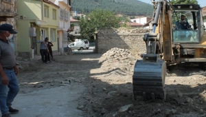 Orta Mahallede Yol Çalışmaları..