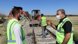 Adem Sivri, Demiryolu İyileştirme Çalışmalarını Denetledi..
