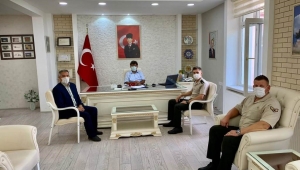 Yeni Atanan Askerlik Personel Şube Başkanı Tortop'u ziyaret etti.