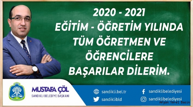 BAŞKAN MUSTAFA ÇÖL 2020/2021 EĞİTİM ÖĞRETİM YILINI KUTLADI
