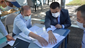  Bilici, Yol Ulaşım Şantiyesinde İncelemelerde Bulundu.